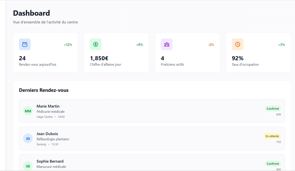 Plateforme de réservation